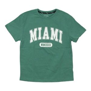 Art Class kid’s Miami Short Sleeve Green Graphic T-Shirt, Small(6/7)